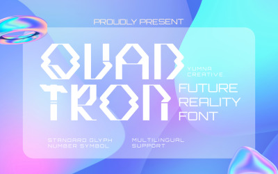 Quadtron - Future Reality-Schriftart