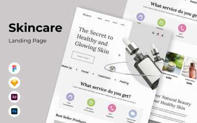 SkinBeauty - Целевая страница по уходу за кожей V1