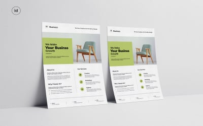 Clean Business Flyer Template Layout