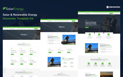 Kit modello Elementor per energia solare e rinnovabile