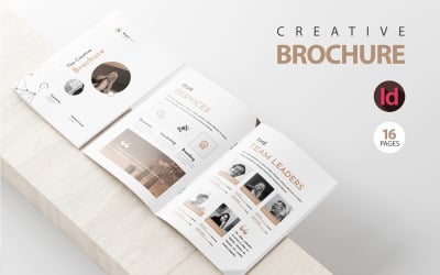Le modèle de brochure créative