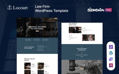 Locourt - Advokat och advokat WordPress-tema