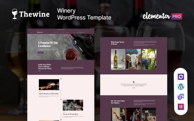 Motyw WordPress dotyczący wina i winiarni