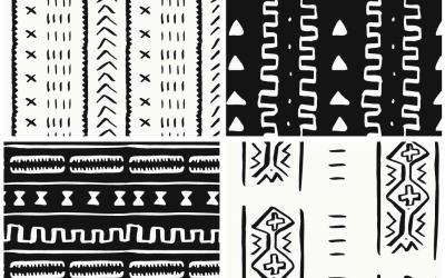 Afrikanische Schlammtuchmuster