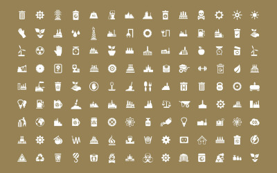 Set of icons the industry