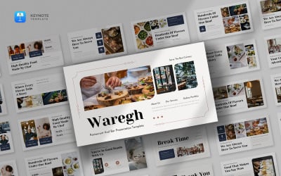 Waregh - Šablona hlavní poznámky restaurace