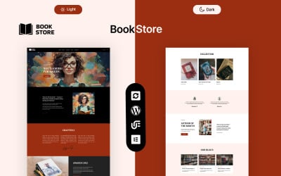 Bokhandel - Bokförfattare WordPress Elementor Theme
