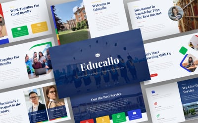 Educallo - modelo de PowerPoint de educação e universidade