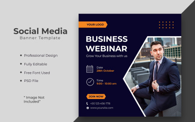 Digital marketing agency or corporate social media post template 13