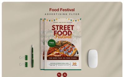 Folheto de publicidade do festival gastronômico