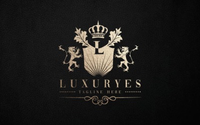 Luxuryes лист L логотип Temp