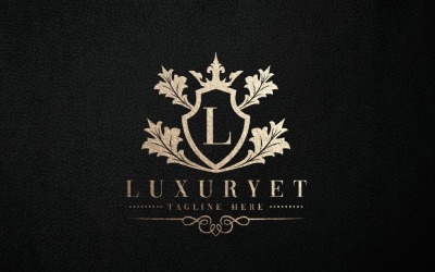 Luxuryet лист L логотип Temp