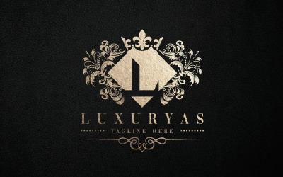 Luxusní jako písmeno L Logo Temp