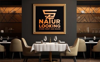 Blank restaurant mockup_ blank restaurant board mockup