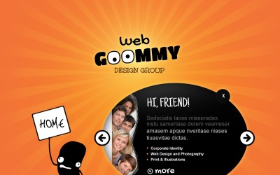 Modello di sito Web di Design Studio