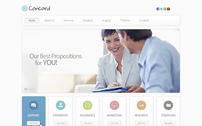 Reszponzív Business & Services Responsive Website Template Weboldal sablon 40086