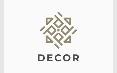 Logo astratto decorativo geometrico