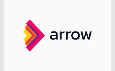 Right Arrow Cursor Modern Logo