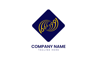 Diseño de logotipo de empresa corporativa.