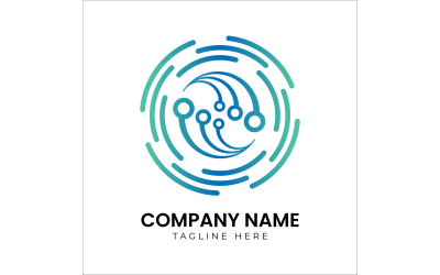 Plantilla colorida de diseño de logotipo de empresa