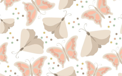 Schmetterlings-nahtloses Muster