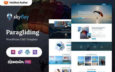 Skyflay - Tema de WordPress para parapente, paracaidismo y aventuras
