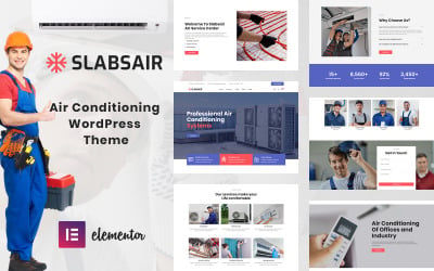 Slabsair - Air Conditioning &amp;amp; Heating WordPress Theme