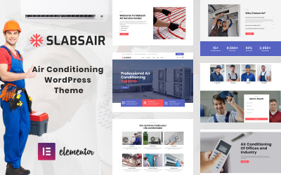 Slabsair - 空调和供暖 WordPress 主题