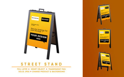 Street Stand I Fácil Editável