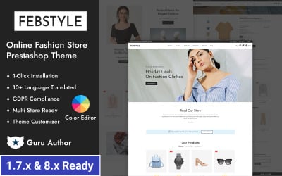 Febstyle - Адаптивная тема для интернет-магазина модной одежды Prestashop