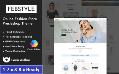 Febstyle – Інтернет-магазин модного одягу, адаптивна тема Prestashop