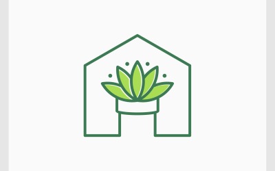 Houseplant Saksı Simgesi Logosu