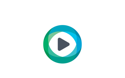 Media Play vector logo ontwerpsjabloon
