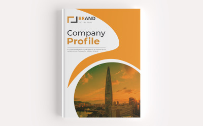 Raport roczny i profil firmy Minimalny szablon projektu broszury