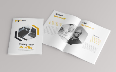 Шаблон дизайна страницы бизнес-брошюры 16