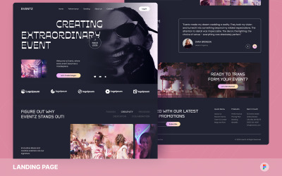 Eventz - Event Planner Landing Page