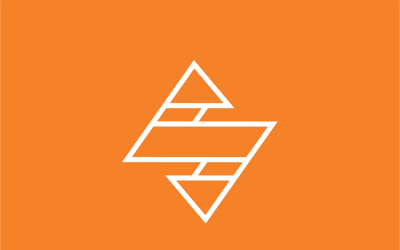 Abstrakt bokstaven S vektor logotyp formgivningsmall