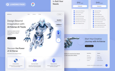 ArtVerse - Creative AI Landing Page