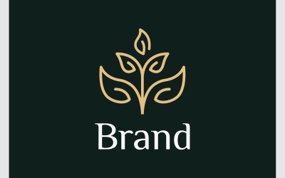 Logo del benessere dei fiori vegetali