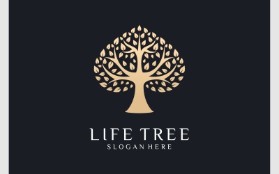 Logo naturalnej natury drzewa życia