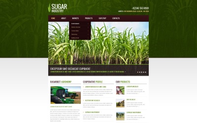 Landwirtschafts-Website-Vorlage
