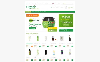 Modèle ZenCart de magasin de cosmétiques
