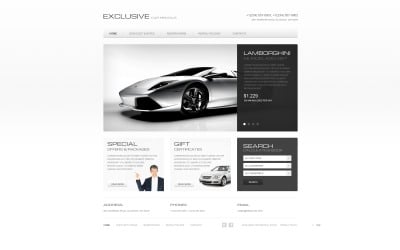 Website sjabloon voor autoverhuur