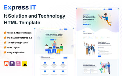 Express IT - IT 解决方案和技术 HTML 模板