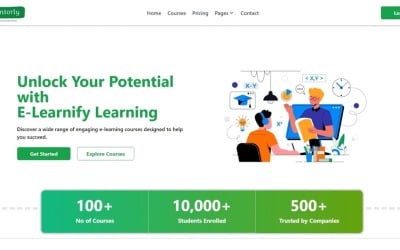 Mentoria | Modelo de plataforma de e-learning React JS para sua necessidade | Educação | Cursos de Aprendizagem