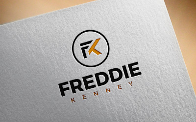 Plantilla de diseño de logotipo de letras Fk Freddi Kenny