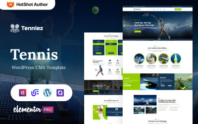 Tenniez — motyw WordPress Elementor dla klubu tenisowego i sportowego