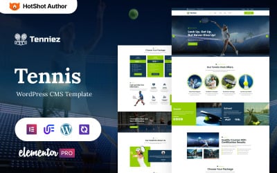 Tenniez - Tema de WordPress Elementor para clubes de tenis y deportes