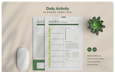 Daily Activity Planner Template