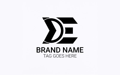 Flache „DXKCMWEY O“-Buchstaben-Logo-Design-Vorlage